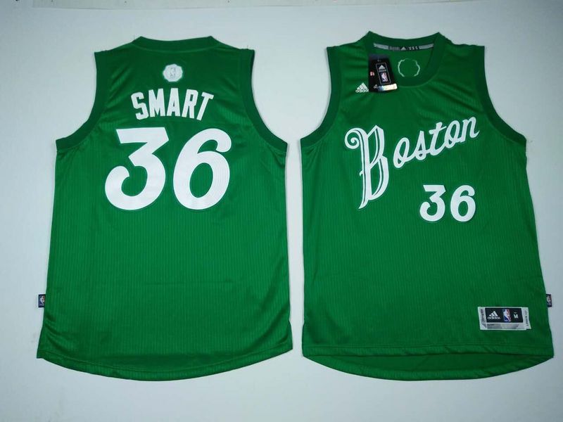 Celtics 36 Marcus Smart Green 2016 Christmas Day Swingman Jersey
