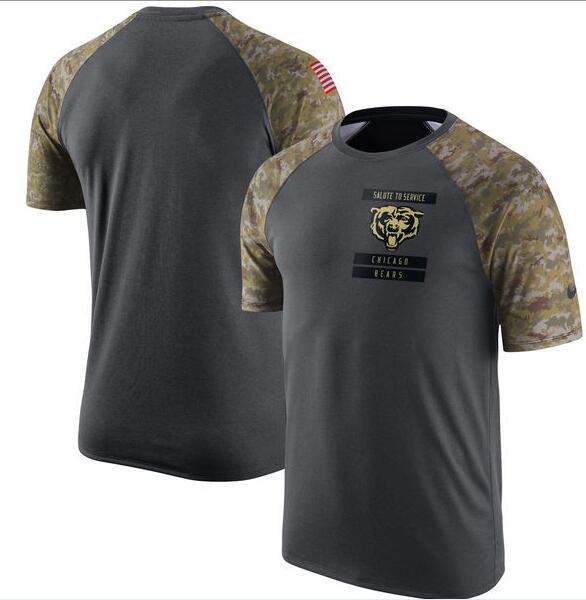 Bears Anthracite Salute to Service Men's Short Sleeve T-Shirt