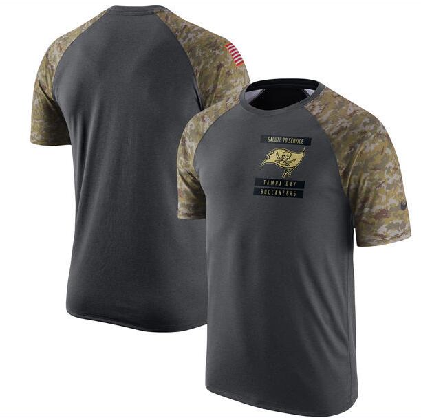 Buccaneers Anthracite Salute to Service Men's Short Sleeve T-Shirt