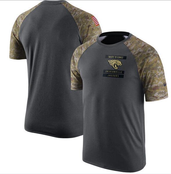 Jaguars Anthracite Salute to Service Men's Short Sleeve T-Shirt