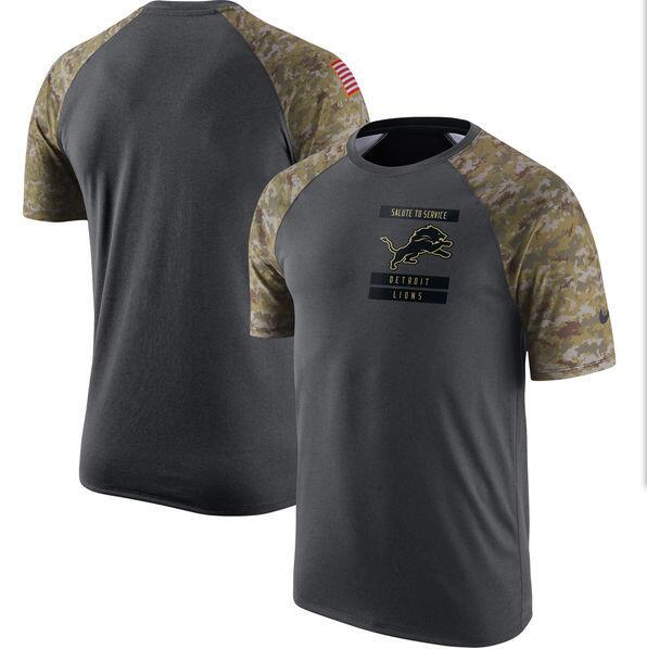 Lions Anthracite Salute to Service Men's Short Sleeve T-Shirt