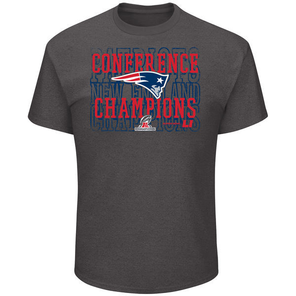 New England Patriots 2016 AFC Champions D.Grey Men's Short Sleeve T-Shirt
