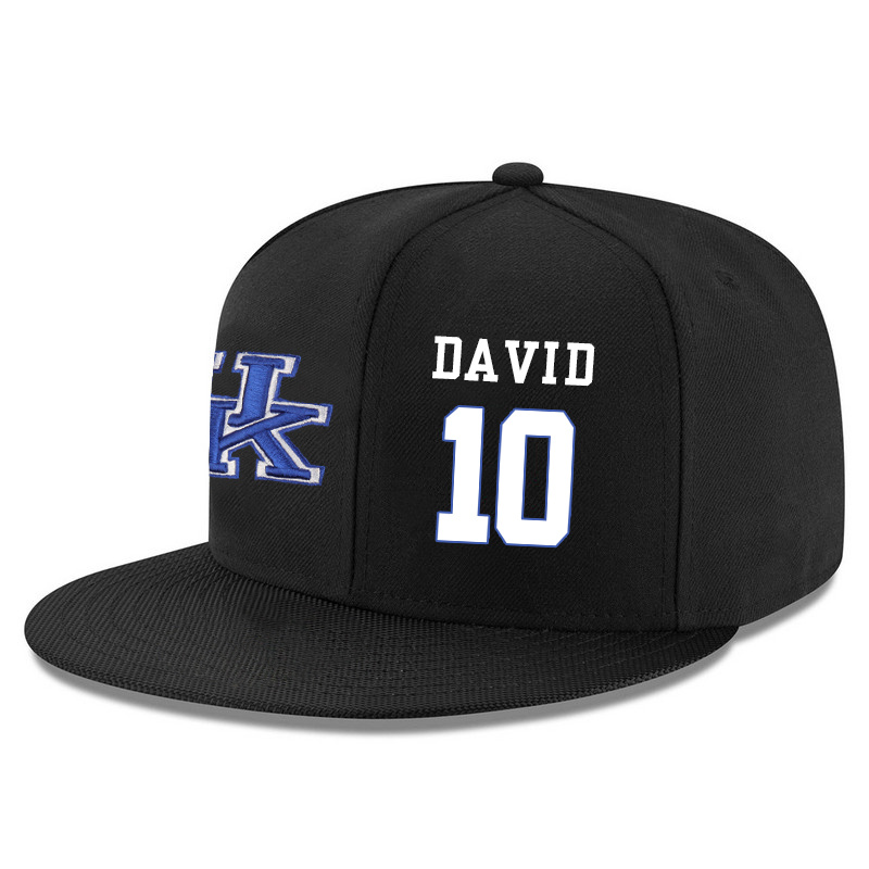 Kentucky Wildcats 10 Jonny David Black Adjustable Hat