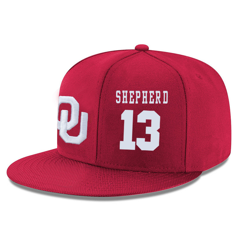 Oklahoma Sooners 13 Jordan Shepherd Red Adjustable Hat