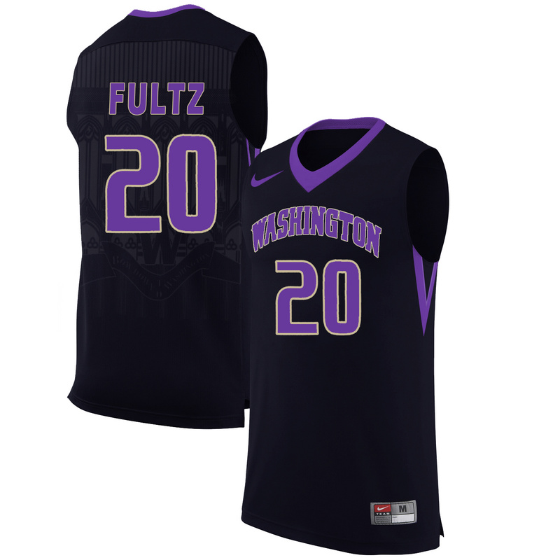 Washington Huskies 20 Markelle Fultz Black College Basketball Jersey