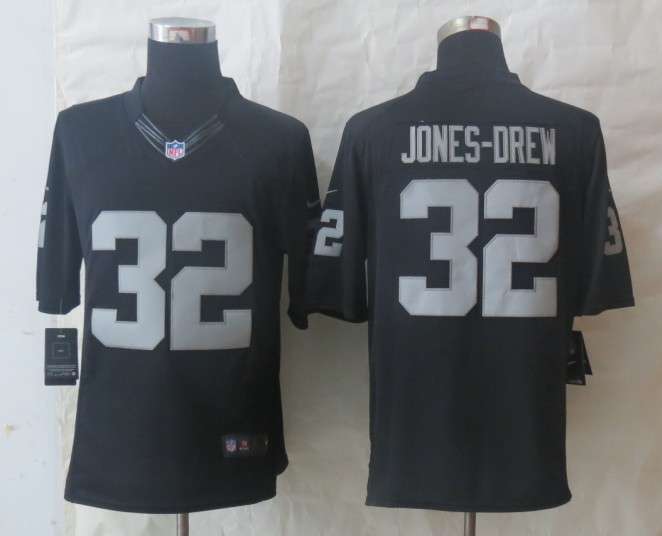 Nike Raiders 32 Jones Drew Black Limited Jerseys