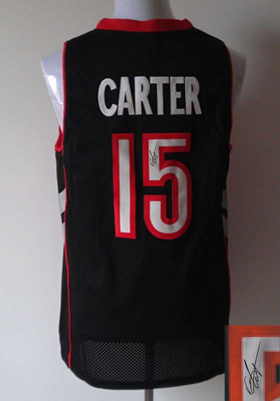 Raptors 15 Carter Black Signature Edition Jerseys