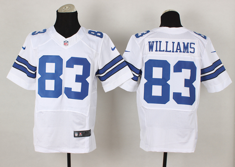 Nike Cowboys 83 Terrance Williams White Elite Jersey