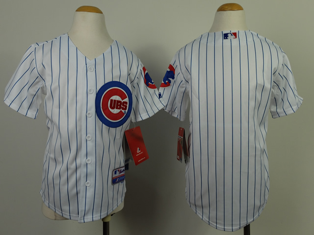 Cubs Blank White Youth Jersey