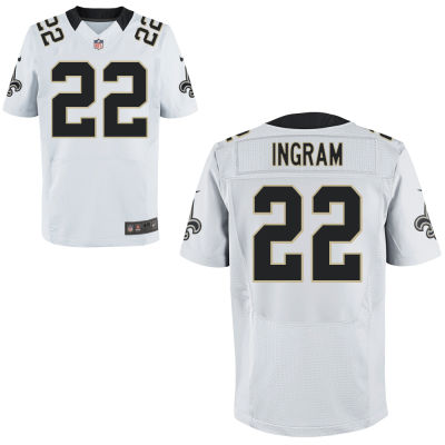 Nike Saints 22 Ingram White Elite Jerseys