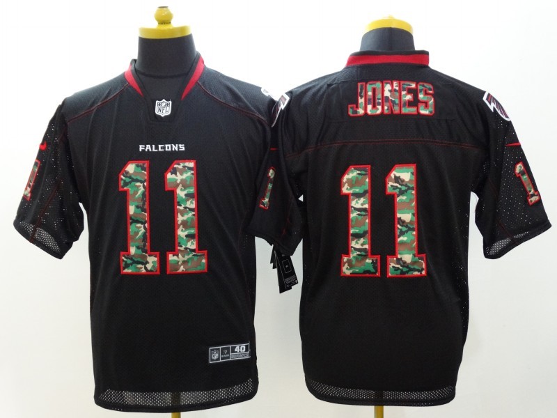 Nike Falcons 11 Julio Jones Black Camo Elite Jersey