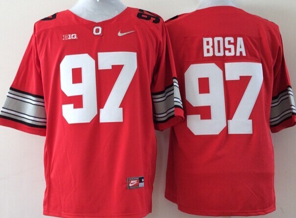 Ohio State Buckeyes 97 Bosa Red College Jerseys