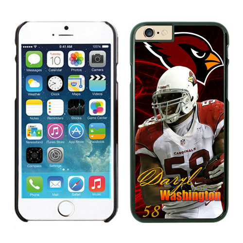 Arizona Cardinals Daryl Washington iPhone 6 Cases Black