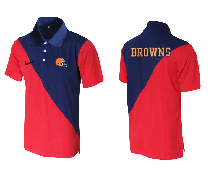 Nike Browns Blue And Red Polo Shirt