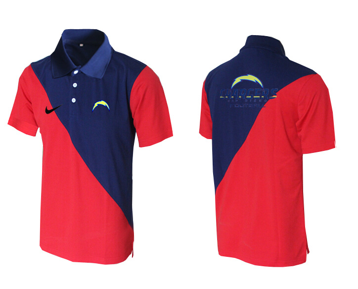 Nike Chargers Blue And Red Polo Shirt