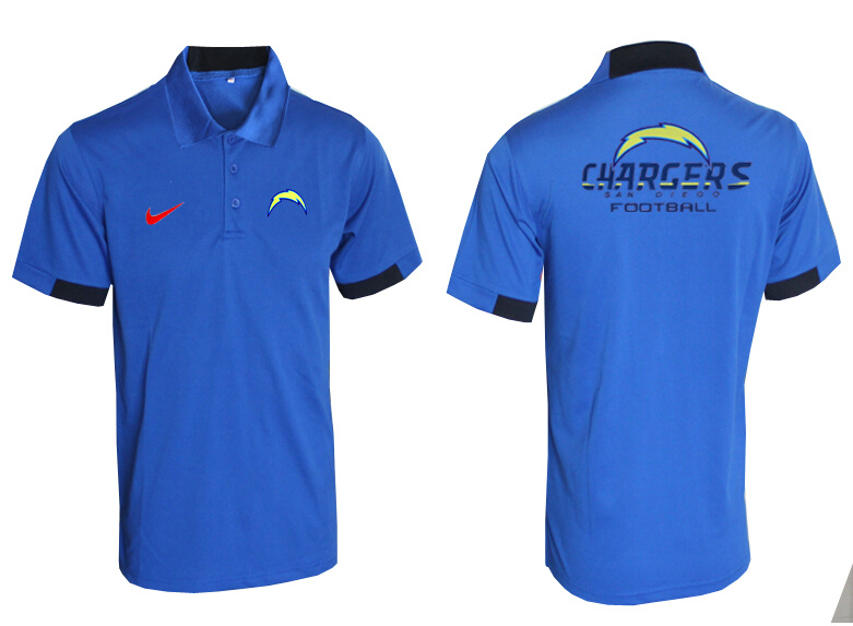 Nike Chargers Blue Polo Shirt