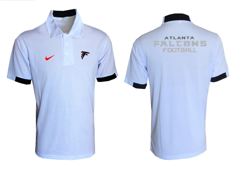 Nike Falcons White Polo Shirt