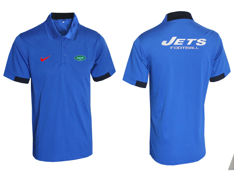 Nike Jets Blue Polo Shirt