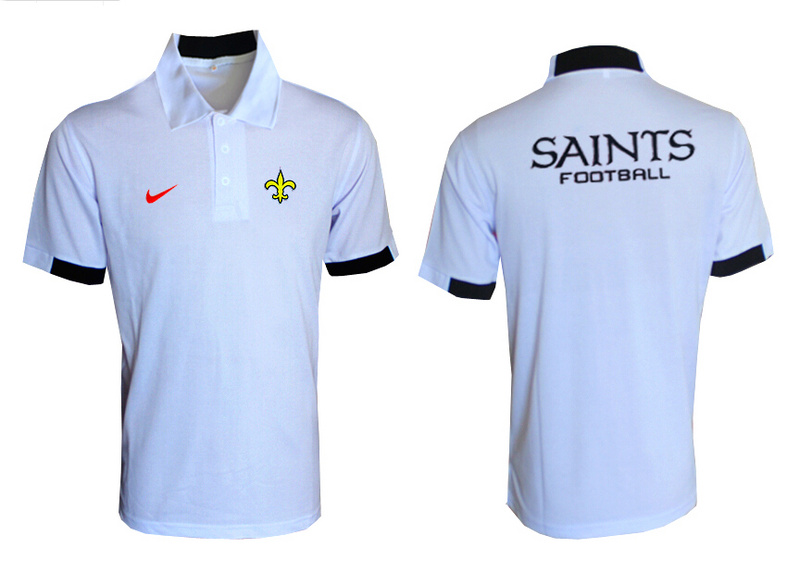 Nike Saints White Polo Shirt