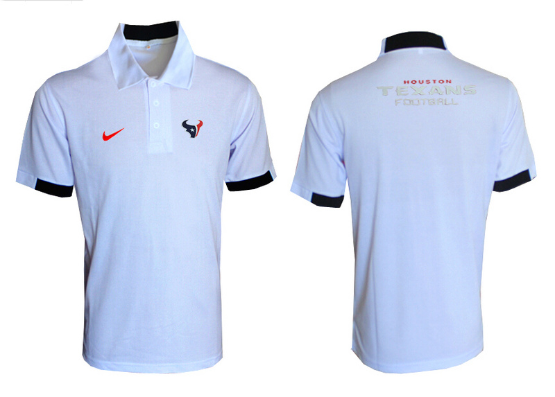 Nike Texans White Polo Shirt