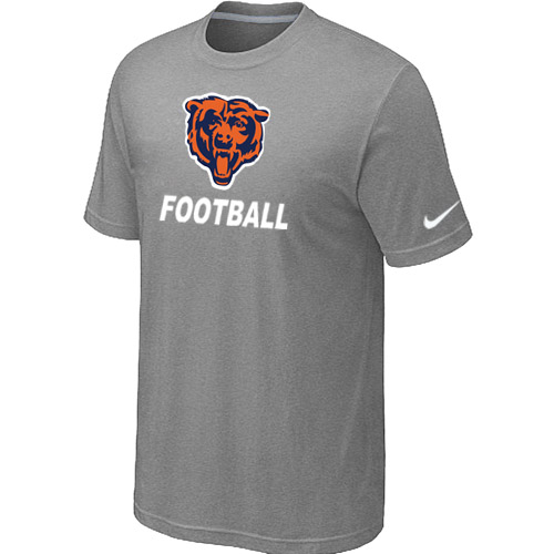 Men's Chicago Bears Nike Facility T Shirt Grey