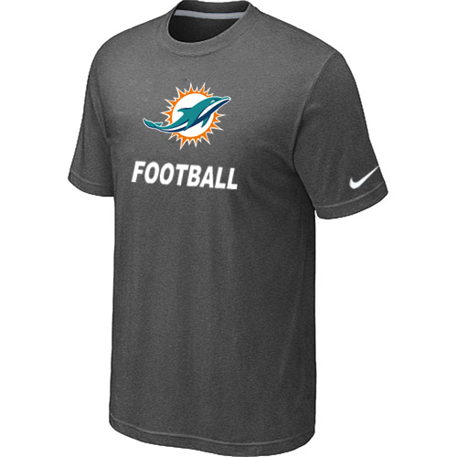 Men's Kansas Miami Dolphins Nike Facility T Shirt D.Grey