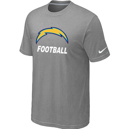 Men's San Diego Charger Nike Facility T Shirt Grey