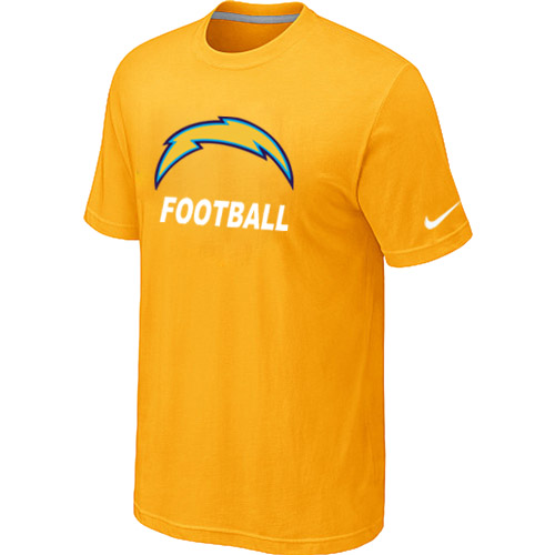Men's San Diego Charger Nike Facility T Shirt Yellow
