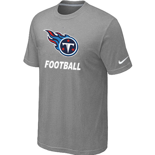 Men's Tennessee Titans Nike Facility T Shirt Grey