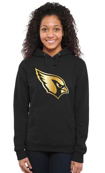 Nike Cardinals Black Pro Line Gold Collection Women Pullover Hoodie