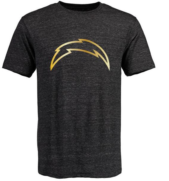 Nike Chargers Black Pro Line Gold Collection Tri-Blend Men's Short Sleeve T-Shirt