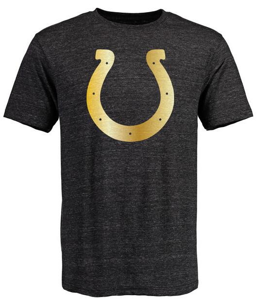 Nike Colts Black Pro Line Gold Collection Tri-Blend Men's Short Sleeve T-Shirt