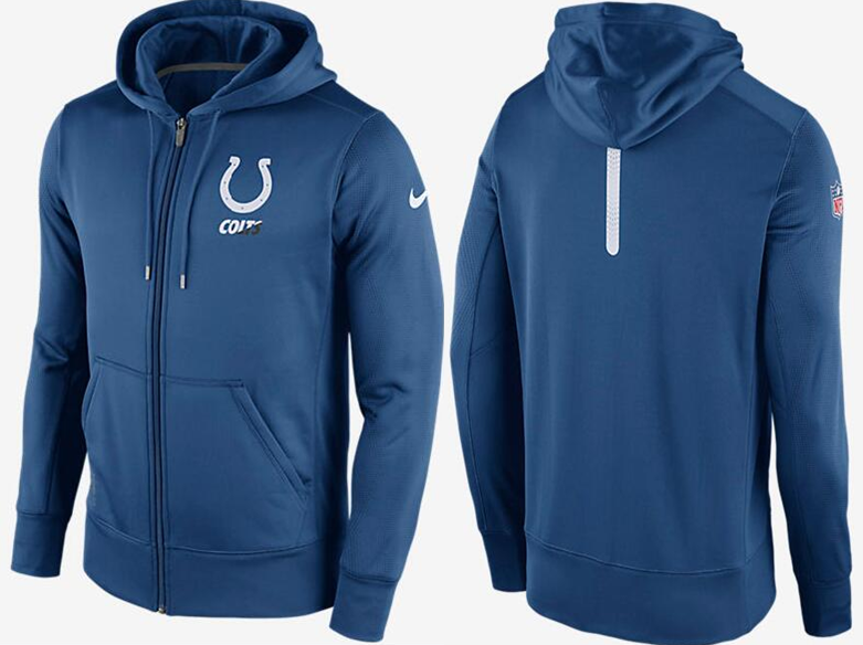 Nike Colts Blue Team Logo Full Zip Hoodie