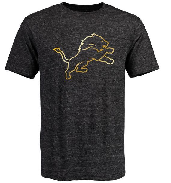Nike Lions Black Pro Line Gold Collection Tri-Blend Men's Short Sleeve T-Shirt