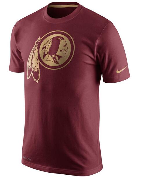 Nike Redskins Red Team Logo Gold Collection Men's T-Shirt