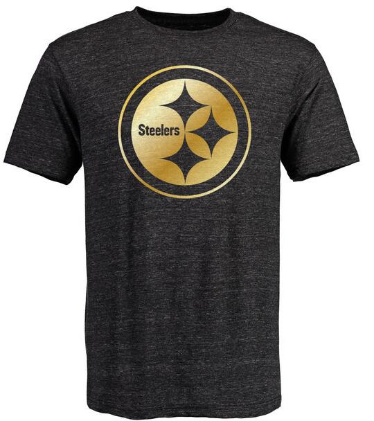 Nike Steelers Black Pro Line Gold Collection Tri-Blend Men's Short Sleeve T-Shirt
