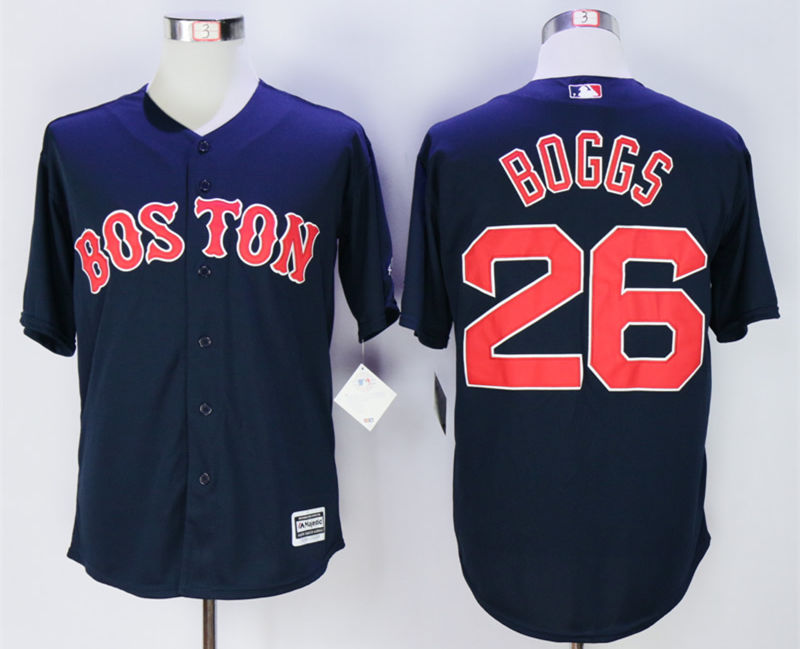 Red Sox 26 Wade Boggs Blue New Cool Base Jersey