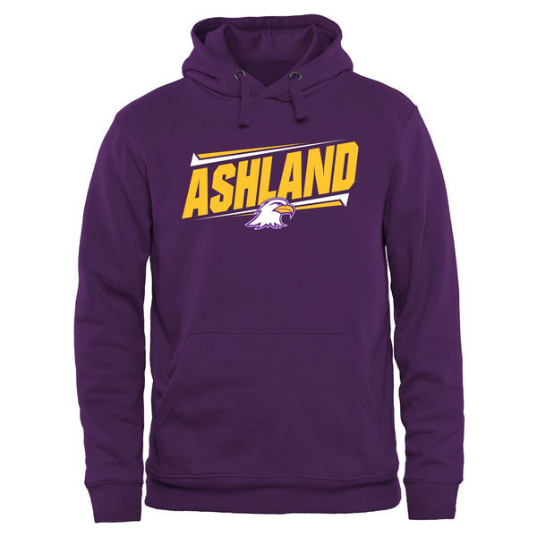 Ashland Eagles Team Logo Purple College Pullover Hoodie