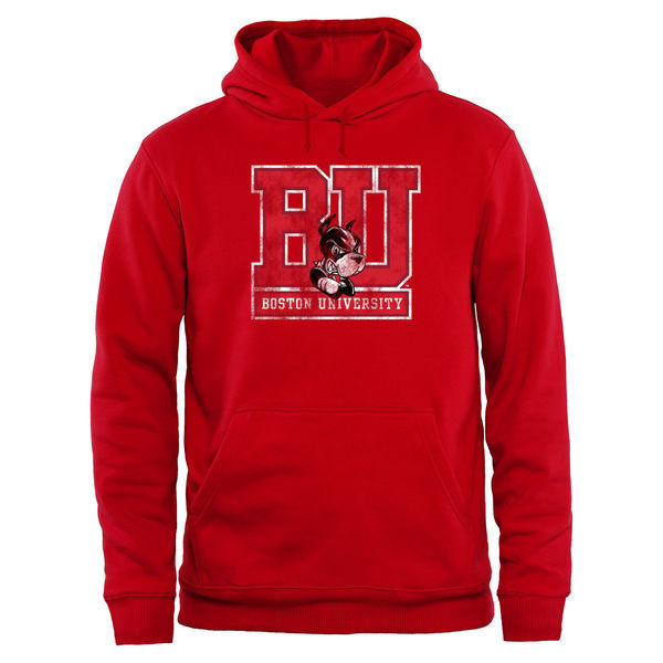 Boston University Terriers Team Logo College Pullover Hoodie