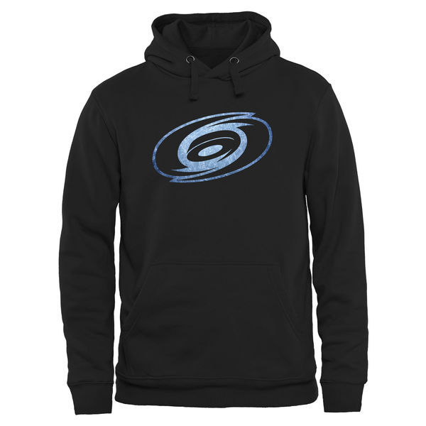 Carolina Hurricanes Black Team Logo Men's Pullover Hoodie06