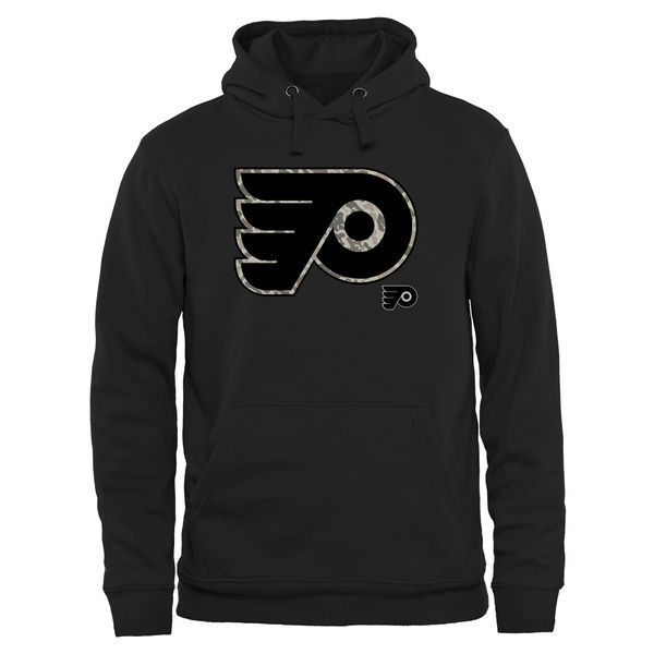 Philadelphia Flyers Black Team Logo Men's Pullover Hoodie