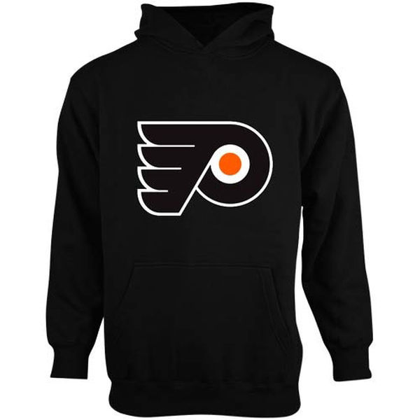 Philadelphia Flyers Black Team Logo Men's Pullover Hoodie02