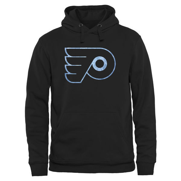 Philadelphia Flyers Black Team Logo Men's Pullover Pullover Hoodie03