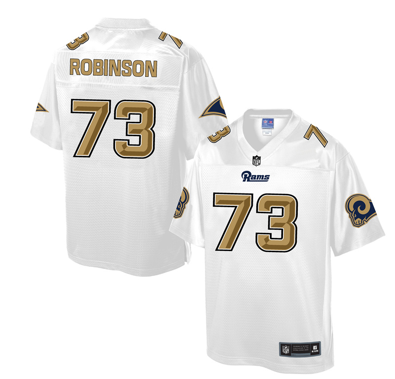 Nike Rams 73 Greg Robinson White Pro Line Elite Jersey