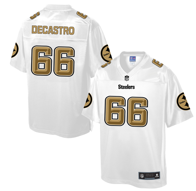 Nike Steelers 66 David Decastro White Pro Line Elite Jersey