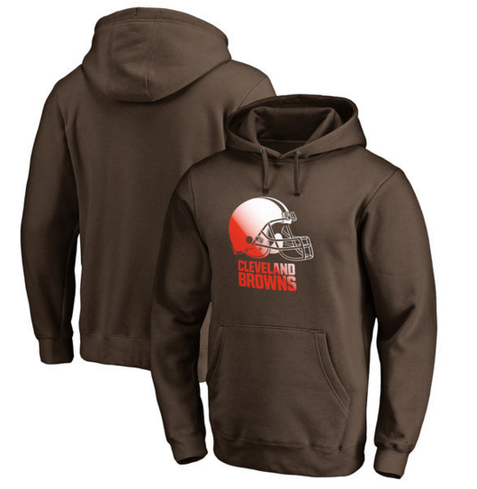 Cleveland Browns Pro Line by Fanatics Branded Gradient Logo Pullover Hoodie Brown