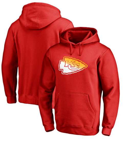 Kansas City Chiefs Pro Line by Fanatics Branded Gradient Logo Pullover Hoodie Red