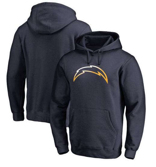 Los Angeles Chargers Pro Line by Fanatics Branded Gradient Logo Pullover Hoodie Navy