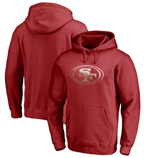 San Francisco 49ers Pro Line by Fanatics Branded Gradient Logo Pullover Hoodie Red