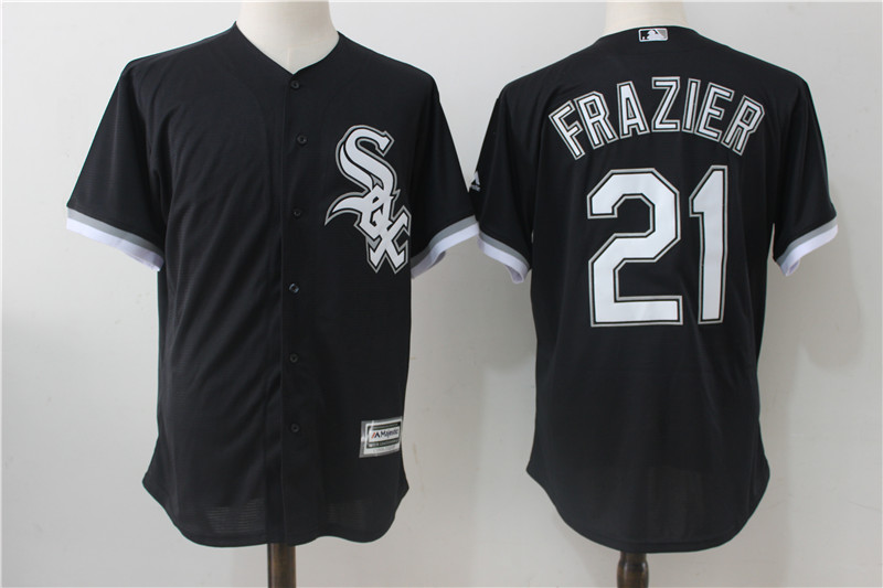 White Sox 21 Todd Frazier Black 2017 Spring Training Cool Base Jersey
